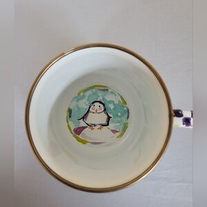 Mackenzie-Childs Penguin Enamel Mug
